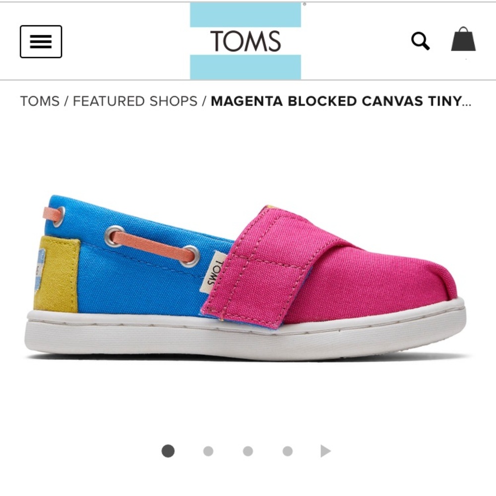 TOMS toddler canvas espadrilles